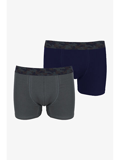 Koza İç Giyim Erkek 2'li Pamuklu Elastanlı Boxer - S000427615-37306