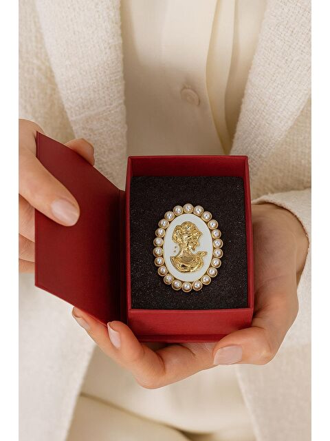 New Obsessions Klasik Fransız Tarzı Yaka İğnesi Broş - S000486957-20063