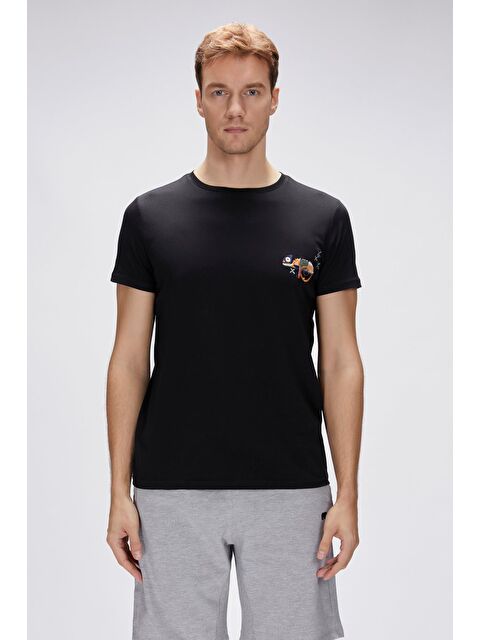 Bad Bear Jonah Siyah Erkek Baskılı Tişört - S000368889-19351