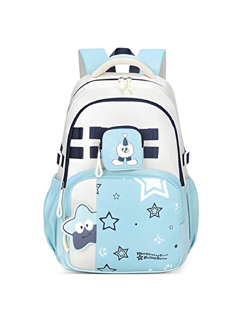Muggle 3 Bölmeli New Star Kolej Okul Sırt Çantası Turkuaz (MU-1865) - S000426145-20055