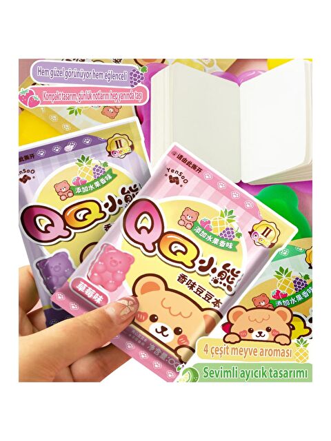 Bam Hediyelik Eşya Kokulu Bilnbox Ayıcık Şekilli Mini Not Defteri - S000438935-23173