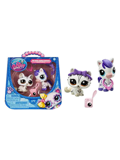 Littlest Pet Shop Minişler 2’li Figür Seti S4 249&250 Zebra Ve Yavru Kedi