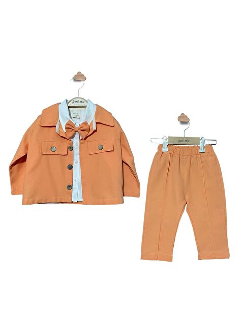 Yami Mia Ceketli Papyon Detaylı Erkek Bebek Alt-Üst Takım - S000158870-20013