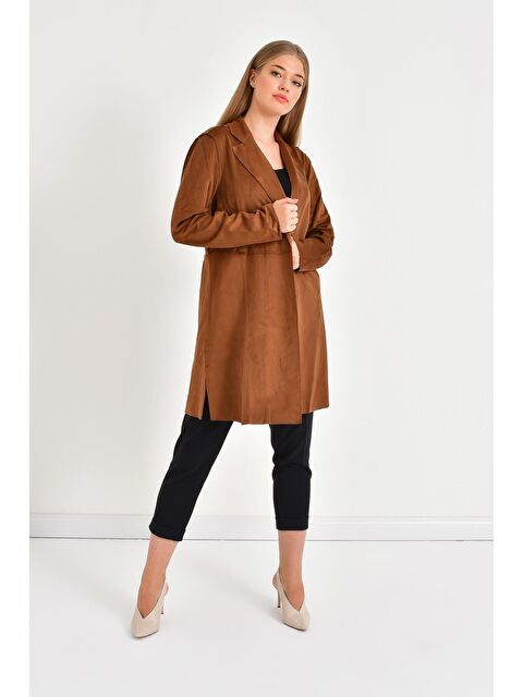 Mylinemoda Süet Uzun Ceket - S000242028-19413