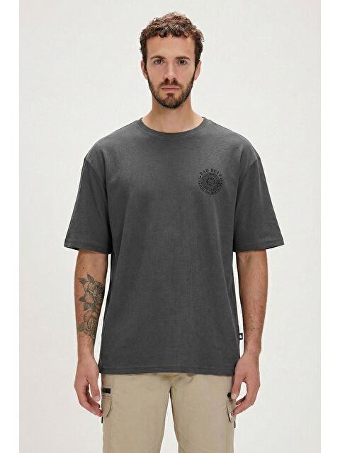 Bad Bear Mons Siyah Erkek Baskılı Tişört