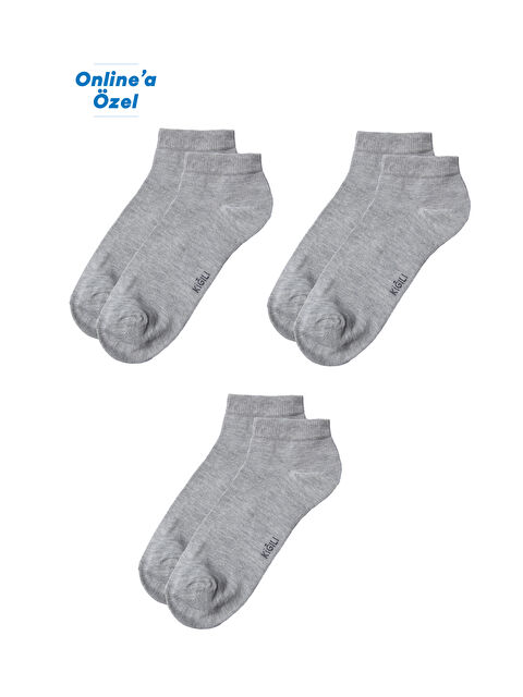 Kiğılı 3'lü Pamuklu Esnek Spor Çorap Seti