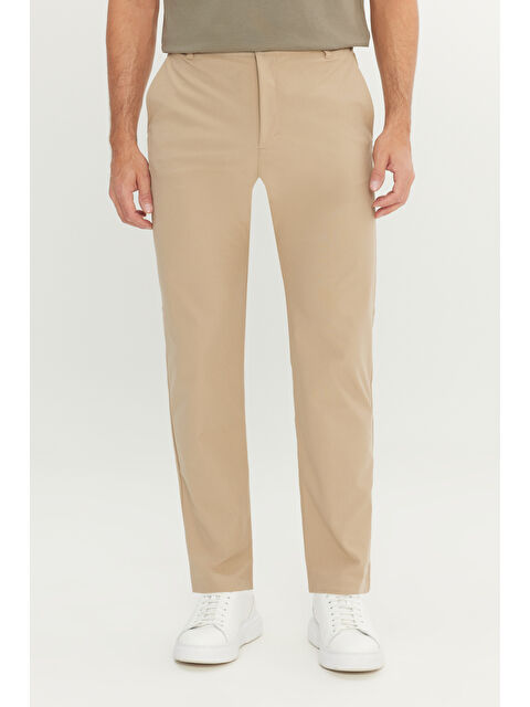 Altınyıldız Classics Erkek Bej 360 Her Yöne Esneyen Slim Fit Dar Kesim Yan Cep Pantolon - S000403283-19928