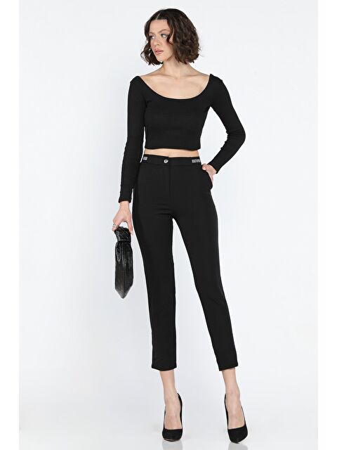 Gülseli Bel Lastikli Kadın Kumaş Pantolon - S000361093-19351