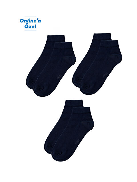Kiğılı 3'lü Pamuklu Esnek Spor Çorap Seti
