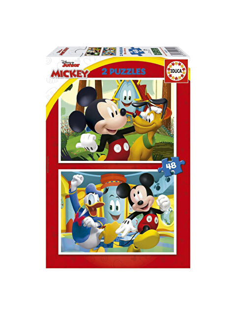 Educa Çocuk Puzzle 2x48 Parça Micky Mouse Fun House Fs 19312