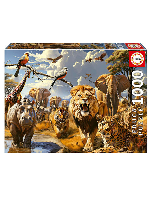 Educa Puzzle 1000 Parça Vahşi Hayvanlar 19920