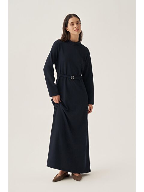 ALLDAY Lacivert-Kemer Tokalı Elbise - S000500745-21164