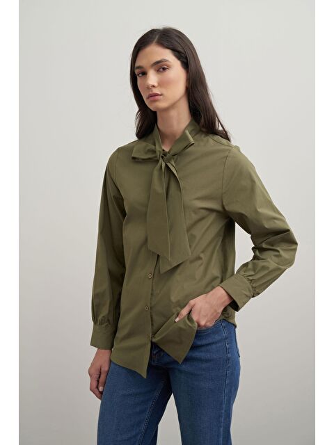 ALLDAY Haki-Fiyonk Yakalı Gömlek - S000500780-18547