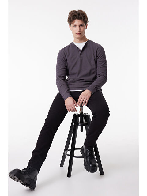 Lee Regular Fit Normal Kesim %100 Pamuk Bisiklet Yaka Gri Tişört - S000530594-20600