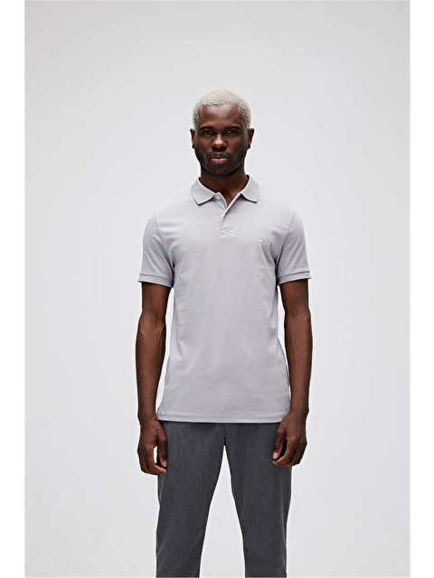 Bad Bear Rixon Beyaz Duman Polo Yaka Erkek Tişört