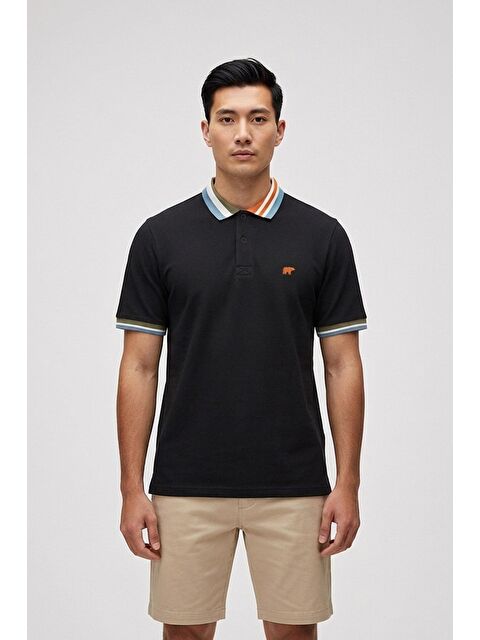 Bad Bear Invısıble Siyah Polo Yaka Erkek Tişört