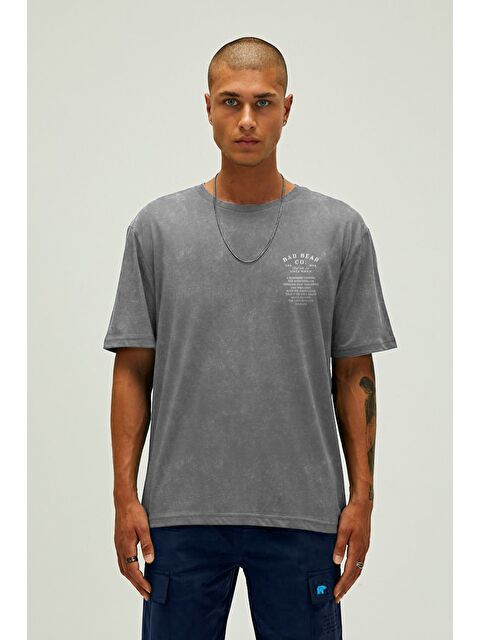 Bad Bear Saudade Asfalt Erkek Baskılı Tişört