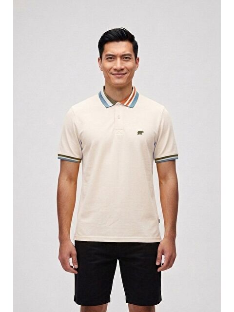 Bad Bear Invısıble Beyaz Polo Yaka Erkek Tişört