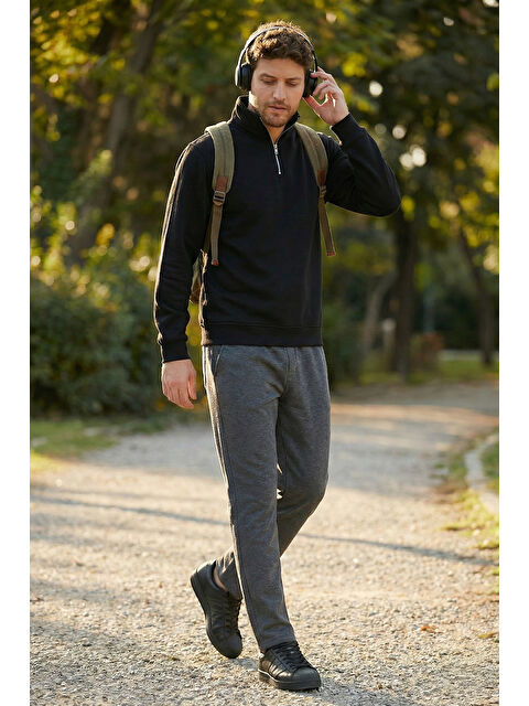 Buratti Pamuklu Regular Fit Normal Bel Şardonlu Eşofman Altı 5908040 - S000421817-37188