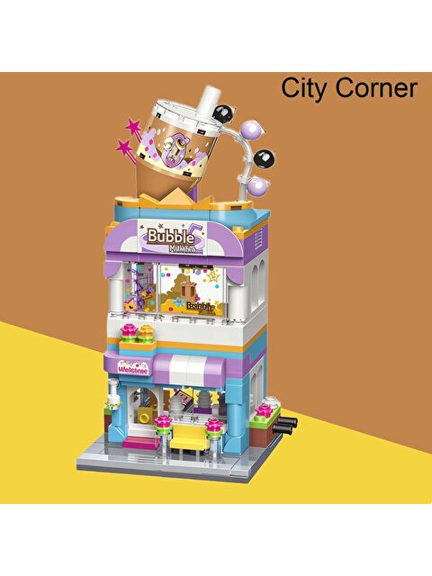 Vagonlife Keeppley Köpüklü Çay Evi Block Lego Yapı Oyuncağı 302 Parça (KP0108) - S000404177-23173