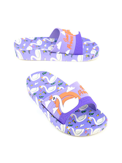 Gezer Kız Çocuk Yazlık Islak Zeminde Kullanıma Uygun Rahat Taban Ev Bahçe Plaj Havuz Terlik - S000384129-17878