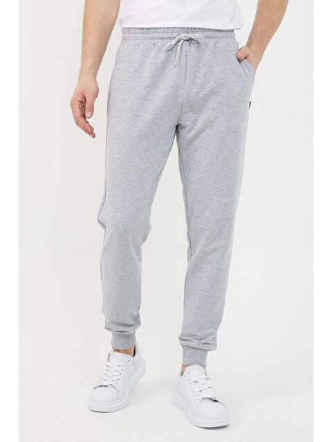 Mmetalic Paça Ribanalı   Erkek Büyük Beden Jogger Eşofman Altı - S000228969-20600