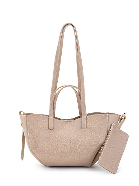 Minebag Özel Tasarım Mini Pole Çanta Bej - S000486689-19928