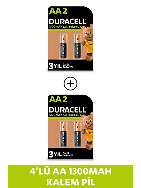 Duracell Şarj Edilebilir Aa 1300mah Piller  4 lü Paket - S000384787-37426
