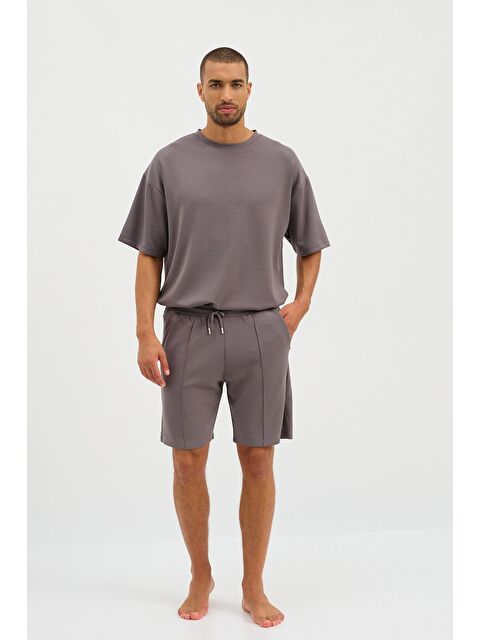 Katia And Bony Erkek Basic Fluffy Şort Koyu Gri - S000281405-29351