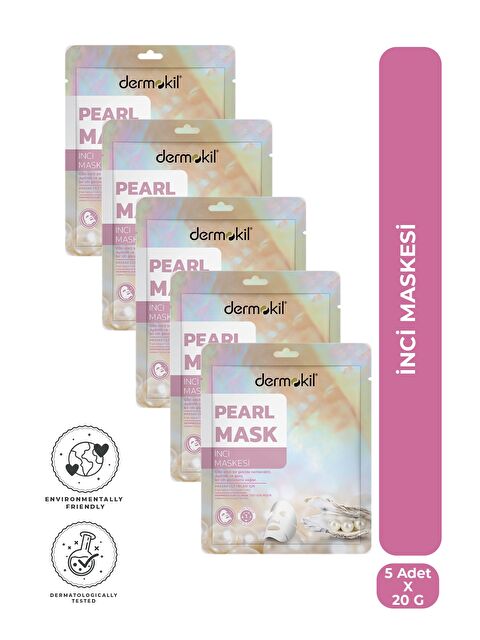 Dermokil İnci Kağıt Yüz Maskesi (Hassas Ciltler için) 20 g x 5 Adet - S000508906-18