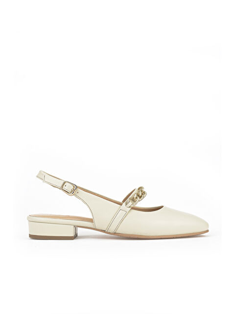 Ziya Ayakkabı Kadın Hakiki Deri Topuklu Ayakkabı 1611030Z2657 Bej