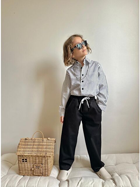 carla10 Erkek Çocuk Gabardin Pantalon ve Gömlek Alt Üst Takım - S000497962-19351