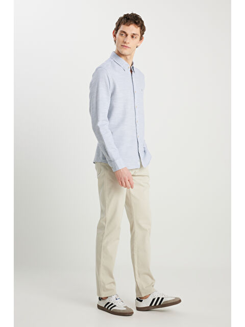 Wrangler Texas Straight Fit Düz Kesim Normal Bel Ekru Pamuklu Esnek Pantolon