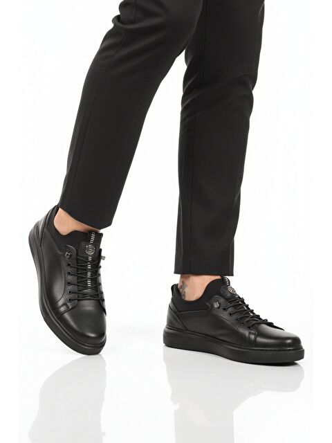 Ayakmod Siyah Hakiki Deri Erkek Casual Ayakkabı 140 M - S000505280-19351