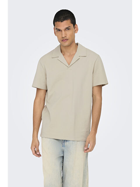 Only&Sons Onskian Streç Pamuklu Regular Fit Polo Yaka Kadın T Shirt 22032818 - S000380476-25636