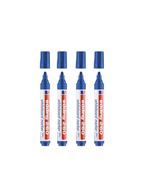 Edding 260 Beyaz Yazı Tahtası Kalemi Mavi 4 Lü Set - S000353798-17234