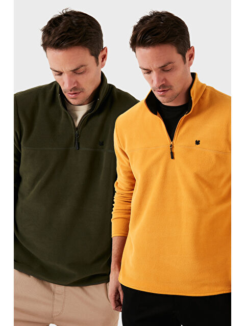 Buratti Slim Fit Anti-Pilling Tüylenme Yapmayan Şardonlu Soğuk Geçirmez 2'li Paket Polar 5906001S2 - S000450990-5437