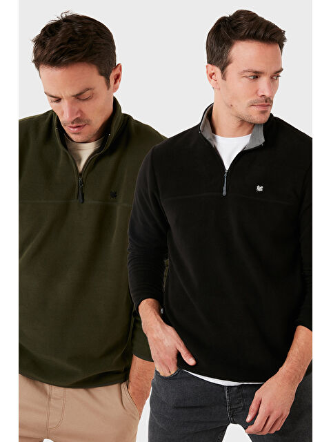 Buratti Slim Fit Anti-Pilling Tüylenme Yapmayan Şardonlu Soğuk Geçirmez 2'li Paket Polar 5906001S2 - S000450990-37308