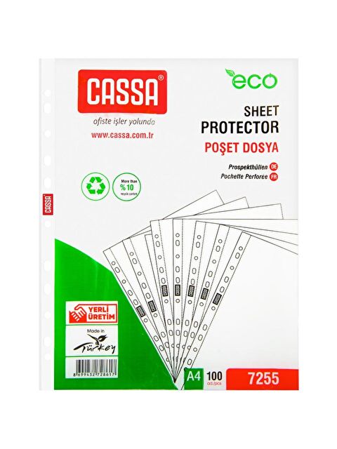 Cassa Poşet Dosya Eco 30 Mikron 100 Lü Paket - S000280155-26865