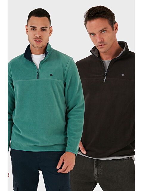 Buratti Slim Fit Anti-Pilling Tüylenme Yapmayan Şardonlu Soğuk Geçirmez 2'li Paket Polar 5906001S2 - S000450990-37290