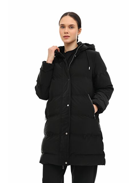 Lumberjack WL 3CROWN 5PR Siyah Kadın Uzun Kaban - S000513662-19351