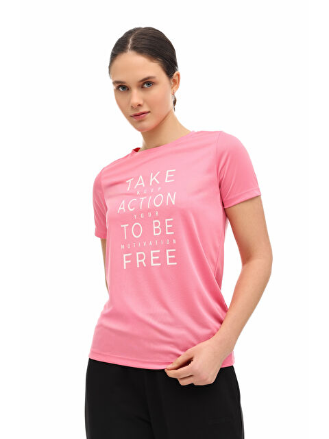 Kinetix WL MISTY 11GCX300 5FX Pembe Kadın Kısa Kol T-Shirt - S000513663-20024