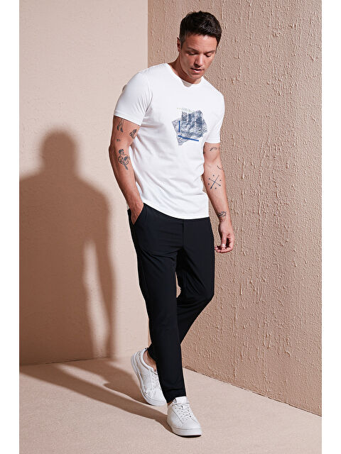 Buratti Streç Regular Fit Normal Bel Düz Paça Jogger Pantolon CF25617801 - S000380477-19351