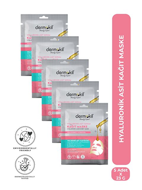 Dermokil Hyaluronik Asit Kağıt Yüz Maskesi x 5 Adet - S000508908-18