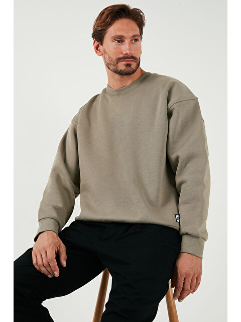 Buratti Regular Fit Bisiklet Yaka Pamuklu İçi Tüylü Yumuşak Şardonlu Erkek Sweat 5905255 - S000000582-26429