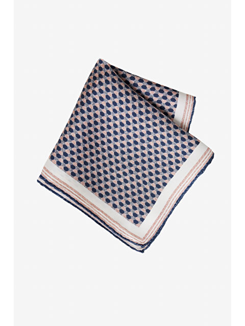 Altınyıldız Classics Erkek Bej-Lacivert İpek Mendili - S000410576-37211