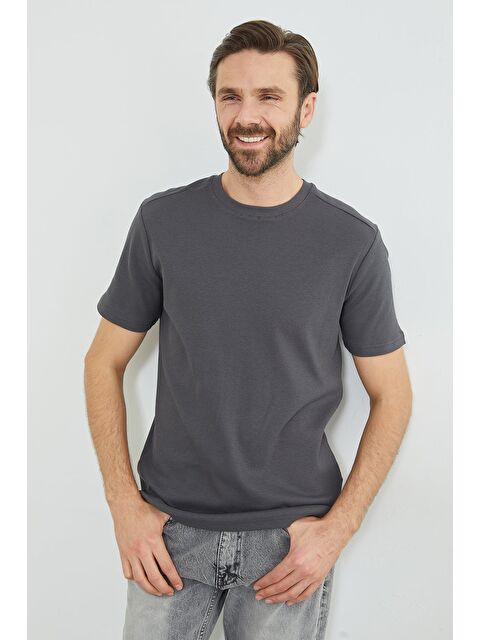 Fullamoda Basic Fitilli Bisiklet Yaka Tişört