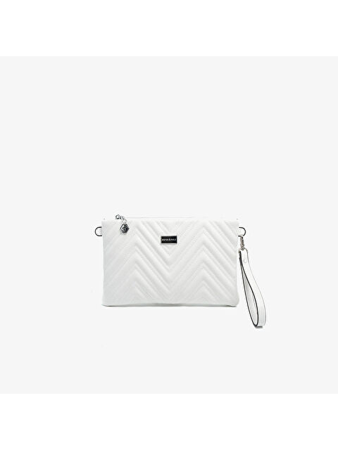 Silver Polo Kadın Portföy Çantası SP1250-M211 SILVER POLO Portföy & Clutch Beyaz-Beyaz
