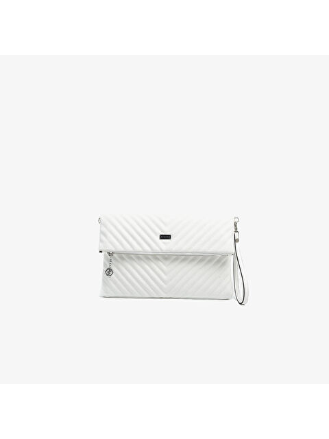 Silver Polo Kadın Portföy Çantası SP1134-M211 SILVER POLO Portföy & Clutch Beyaz-Beyaz