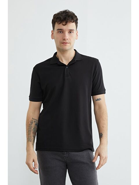 Fullamoda Ribanalı Polo Yaka Tişört - S000522369-19351